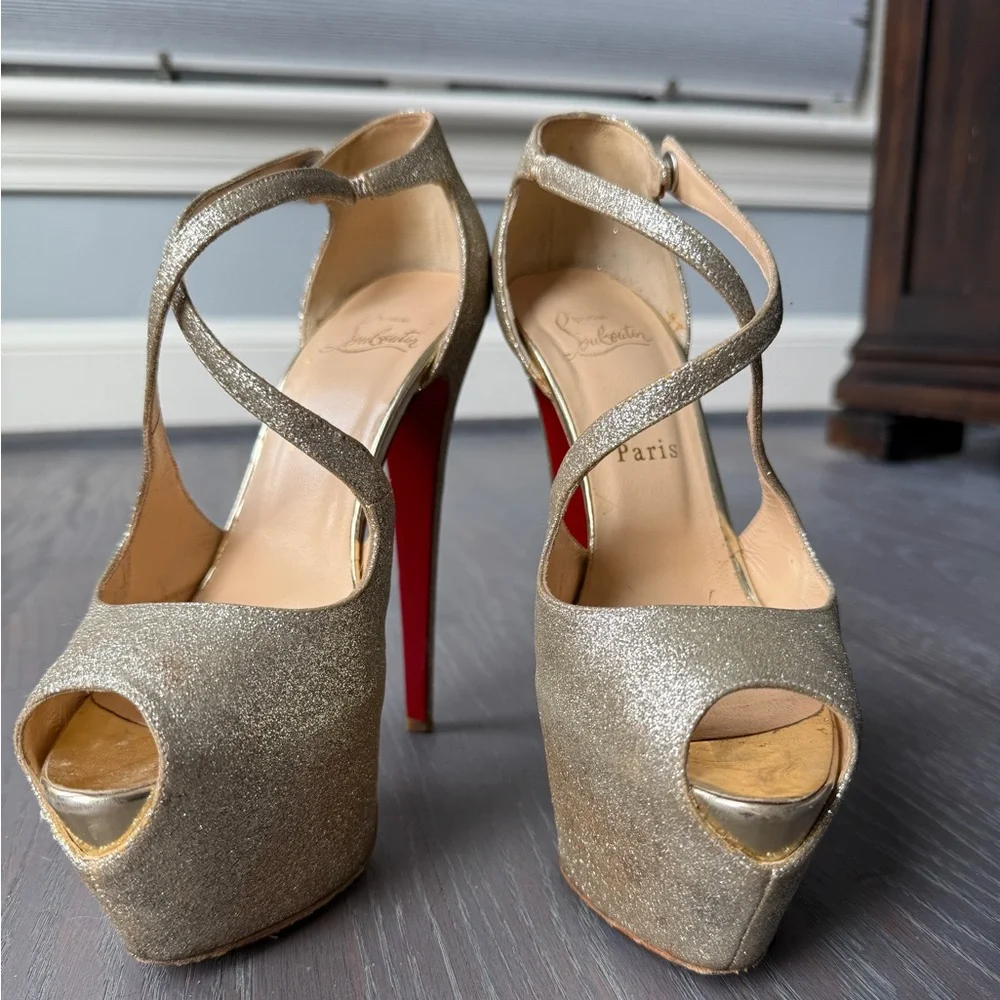 Christian Louboutin Exagona 160 Glitter Heel